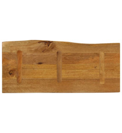 Dessus de table 90x40x3,8 cm bord vivant bois massif manguier