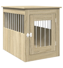 Meuble de cage pour chiens chêne sonoma 55x75x65 cm