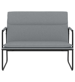 Banc Gris clair 100x64x80 cm Tissu