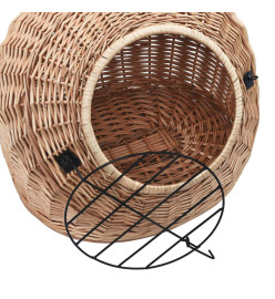 Cage de transport pour chats 45x35x35 cm Saule naturel