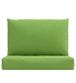 Coussins de palette lot de 2 vert mélangé tissu