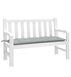 Coussin de banc de jardin gris clair mélangé 120x50x7 cm tissu