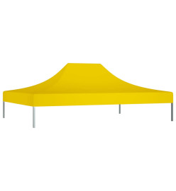 Toit de tente de réception 4x3 m Jaune 270 g/m²