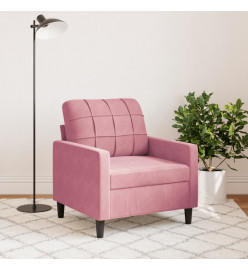 Fauteuil Rose 60 cm Velours