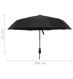 Parapluie pliable automatique Noir 104 cm