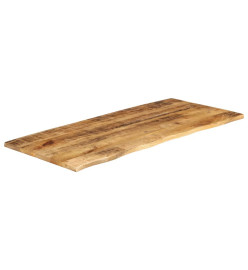 Dessus de table 140x60x2,5 cm bord vivant bois massif manguier