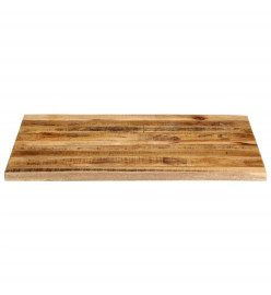 Dessus de table 90x80x2,5 cm bord vivant bois massif manguier