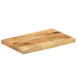 Dessus de table 60x20x3,8 cm bord vivant bois massif manguier