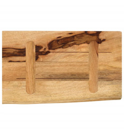 Dessus de table 60x20x3,8 cm bord vivant bois massif manguier