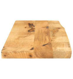 Dessus de table 80x40x3,8 cm bord vivant bois massif manguier