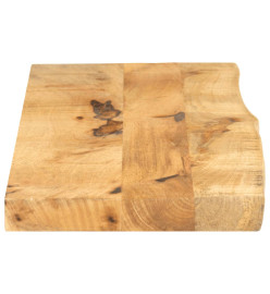 Dessus de table 110x40x2,5 cm bord vivant bois massif manguier