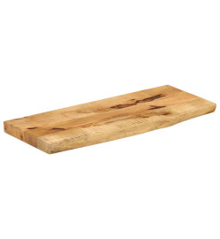 Dessus de table 90x20x2,5 cm bord vivant bois massif manguier