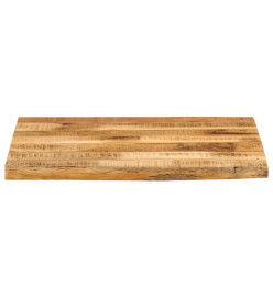 Dessus de table 60x60x2,5 cm bord vivant bois massif manguier