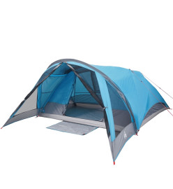 Tente de cabine familiale 6 personnes bleu imperméable