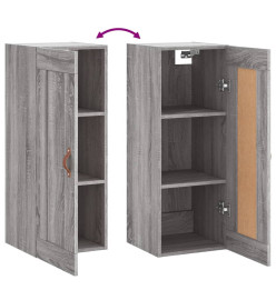 Armoire murale sonoma gris 34,5x34x90 cm bois d'ingénierie