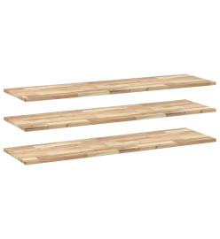 Étagères flottantes 3 pcs 140x40x2 cm acacia massif non traité