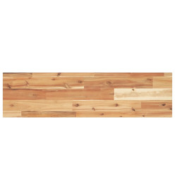 Dessus de table rectangulaire 80x20x2 cm bois massif d'acacia