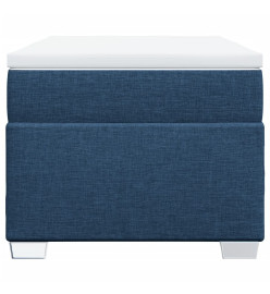Sommier à lattes de lit avec matelas Bleu 90x200 cm Tissu