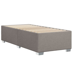 Sommier à lattes de lit avec matelas Taupe 90x200 cm Tissu