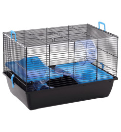 FLAMINGO Cage pour hamsters Jaro 2 50,5x33x32,5 cm Noir et bleu