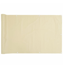 Écran d'intimité de jardin crème 500x90 cm PVC