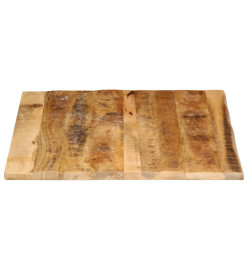 Dessus de table 110x80x3,8 cm bord vivant bois massif manguier