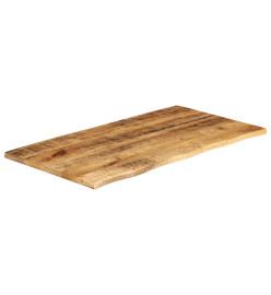 Dessus de table 120x60x2,5 cm bord vivant bois massif manguier