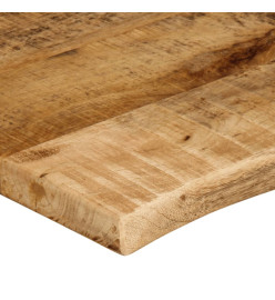 Dessus de table 120x60x2,5 cm bord vivant bois massif manguier