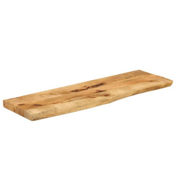 Dessus de table 100x30x2,5 cm bord vivant bois massif manguier