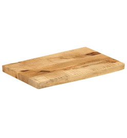 Dessus de table 50x40x2,5 cm bord vivant bois massif manguier