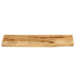 Dessus de table 90x30x3,8 cm bord vivant bois massif manguier