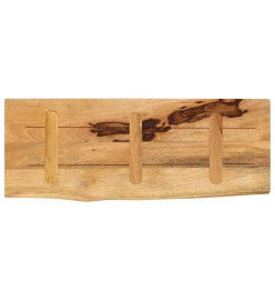 Dessus de table 90x30x3,8 cm bord vivant bois massif manguier