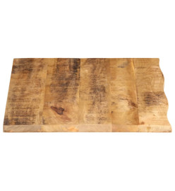 Dessus de table 90x60x3,8 cm bord vivant bois massif manguier