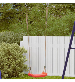 Balançoire d'extérieur d'enfants simple et corde réglable rouge