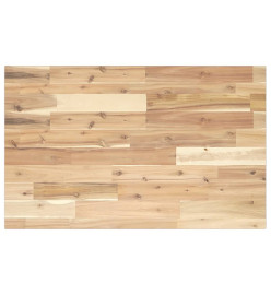 Étagère de vasque murale acier et bois massif d'acacia