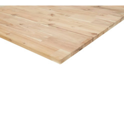 Étagère de vasque murale acier et bois massif d'acacia
