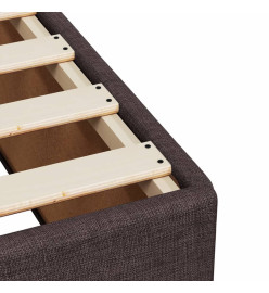 Sommier à lattes de lit avec matelas Marron foncé 90x200 cm