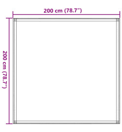 Tapis de tente vert clair 200x200 cm PEHD