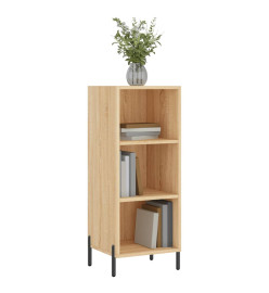 Buffet chêne sonoma 34,5x32,5x90 cm bois d'ingénierie