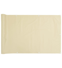 Écran d'intimité de jardin crème 400x90 cm PVC