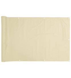 Écran d'intimité de jardin crème 300x120 cm PVC