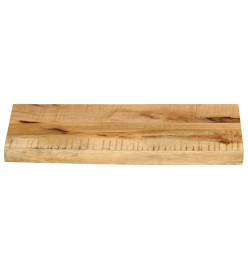 Dessus de table 50x20x3,8 cm bord vivant bois massif manguier