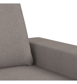 Fauteuil avec repose-pied Taupe 60 cm Tissu