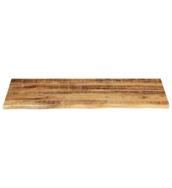 Dessus de table 120x60x3,8 cm bord vivant bois massif manguier