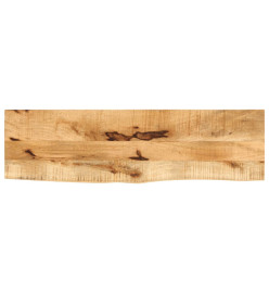 Dessus de table 120x20x2,5 cm bord vivant bois massif manguier