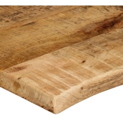 Dessus de table 100x60x2,5 cm bord vivant bois massif manguier