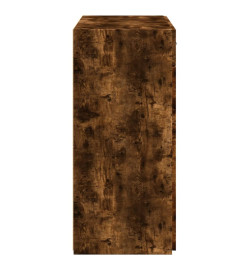 Buffet chêne fumé 80x42,5x93 cm bois d'ingénierie
