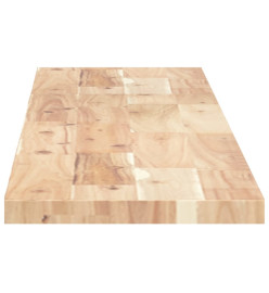 Dessus de table 120x20x2 cm rectangulaire bois massif d'acacia