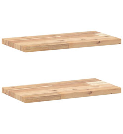 Étagères flottantes 2 pcs 40x20x2 cm acacia massif non traité