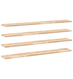 Étagères flottantes 4 pcs 160x20x2 cm acacia massif non traité